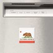 Aimant Drapeau d'État de Californie (In Situ (Lave-vaisselle))