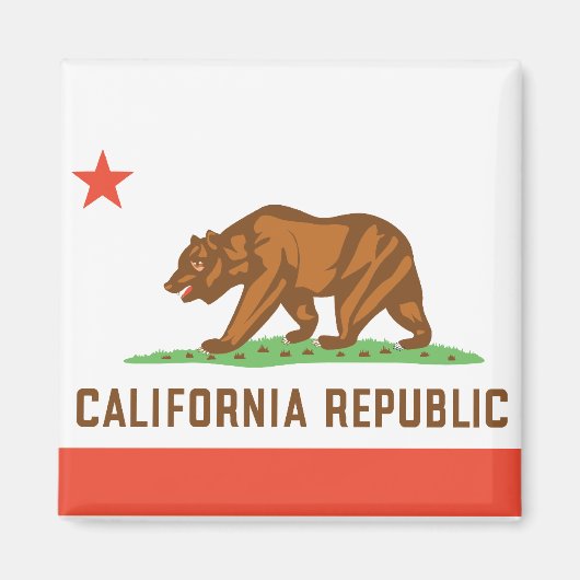 Aimant Drapeau d'État de Californie (Devant)