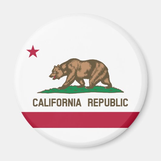 Aimant Drapeau d'État de Californie (Devant)