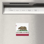 Aimant Drapeau d'État de Californie (In Situ (Lave-vaisselle))