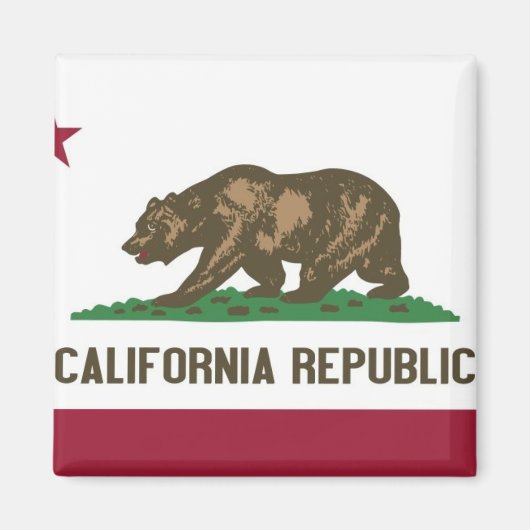 Aimant Drapeau d'État de Californie (Devant)