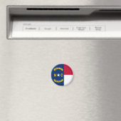 Aimant Drapeau d'État de Caroline du Nord États-Unis (In Situ (Lave-vaisselle))