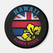 AIMANT DRAPEAU D'ÉTAT DE HAWAII ALOHA (Devant)