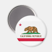 Aimant Drapeau d'État de la République de Californie (Recto/Verso)