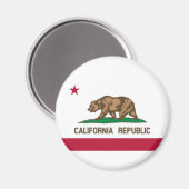 Aimant Drapeau d'État de la République de Californie (Recto/Verso)