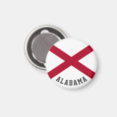 Aimant Drapeau d'État de l'Alabama (Recto/Verso)