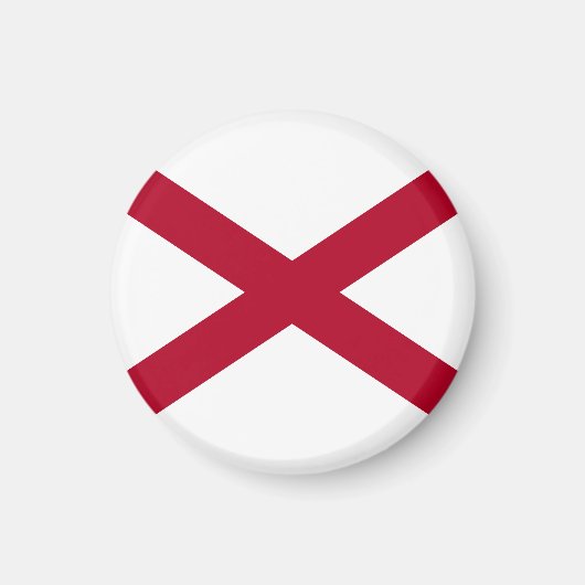 Aimant Drapeau d'État de l'Alabama (Devant)