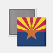 Aimant Drapeau d'État de l'Arizona (Recto/Verso)