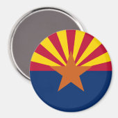 Aimant Drapeau d'État de l'Arizona (Recto/Verso)