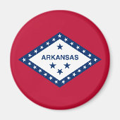 Aimant Drapeau d'État de l'Arkansas (Devant)