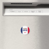 Aimant Drapeau d'État de l'Iowa États-Unis (In Situ (Lave-vaisselle))