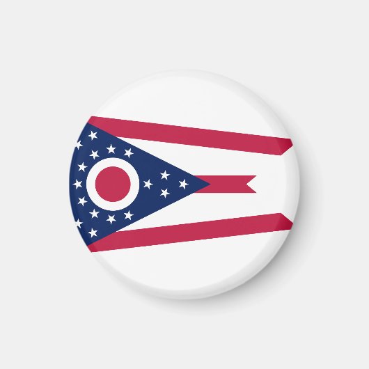 Aimant Drapeau d'État de l'Ohio USA (Devant)