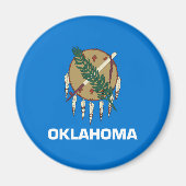 Aimant Drapeau d'État de l'Oklahoma (Devant)