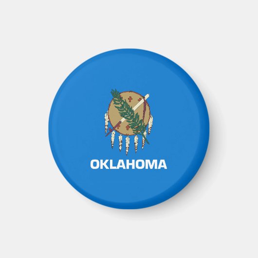 Aimant Drapeau d'État de l'Oklahoma (Devant)