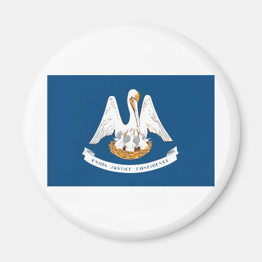 Aimant Drapeau d'État de Louisiane (Devant)