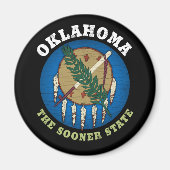 AIMANT DRAPEAU D'ÉTAT D'OKLAHOMA (Devant)
