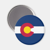 Aimant Drapeau d'Etat du Colorado (Recto/Verso)