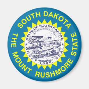 Aimant Drapeau d'état du Dakota du Sud