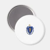Aimant Drapeau d'État du Massachusetts (Recto/Verso)