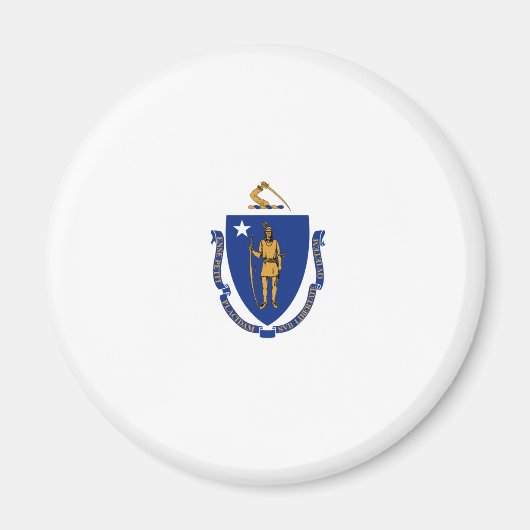 Aimant Drapeau d'État du Massachusetts (Devant)
