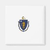 Aimant Drapeau d'État du Massachusetts (Devant)