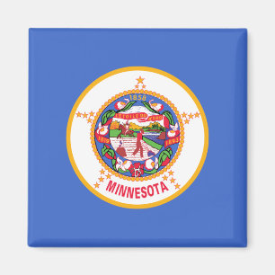 Aimant Drapeau d'État du Minnesota