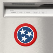 Aimant Drapeau d'état du Tennessee (In Situ (Lave-vaisselle))