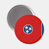 Aimant Drapeau d'État du Tennessee (Recto/Verso)