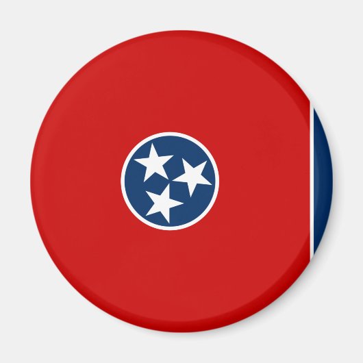 Aimant Drapeau d'État du Tennessee (Devant)