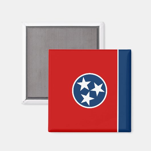 Aimant Drapeau d'état du Tennessee (Recto/Verso)