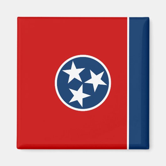 Aimant Drapeau d'état du Tennessee (Devant)