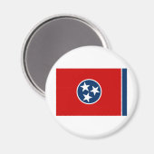 Aimant Drapeau d'état du Tennessee (Recto/Verso)