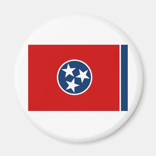 Aimant Drapeau d'état du Tennessee (Devant)
