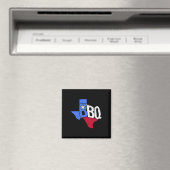 Aimant Drapeau D'État Et Carte Du Bbq Texas (In Situ (Lave-vaisselle))