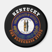 AIMANT DRAPEAU D'ÉTAT KENTUCKY BLUEGRASS (Devant)