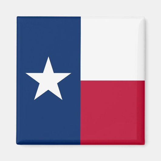 Aimant Drapeau d'État texan (Texas) (Devant)