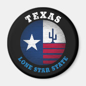 AIMANT DRAPEAU D'ÉTAT TEXAS LONE STAR (Devant)