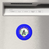 Aimant Drapeau d'Helena, Montana (In Situ (Lave-vaisselle))