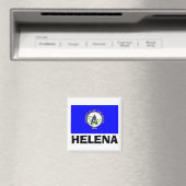 Aimant Drapeau d'Helena, Montana (In Situ (Lave-vaisselle))