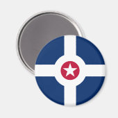 Aimant Drapeau d'Indianapolis (Recto/Verso)