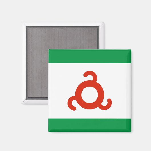 Aimant Drapeau d'Ingouchie (Recto/Verso)