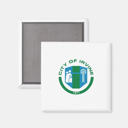 Aimant Drapeau d'Irvine (Californie) (Recto/Verso)