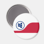 Aimant Drapeau d'Irving, Texas (Recto/Verso)