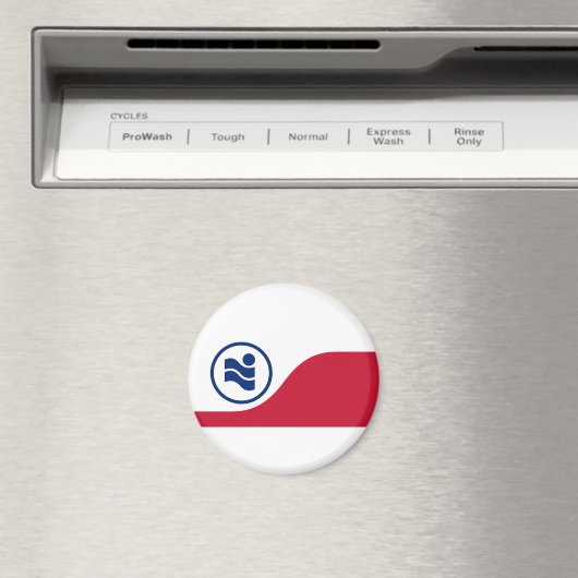 Aimant Drapeau d'Irving, Texas (In Situ (Lave-vaisselle))