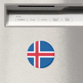 Aimant Drapeau d'Islande (In Situ (Lave-vaisselle))