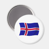 Aimant Drapeau d'Islande (Recto/Verso)