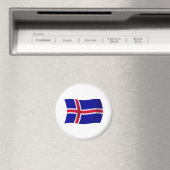 Aimant Drapeau d'Islande (In Situ (Lave-vaisselle))