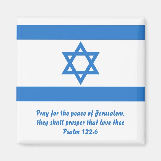 Aimant Drapeau d'Israël (Devant)