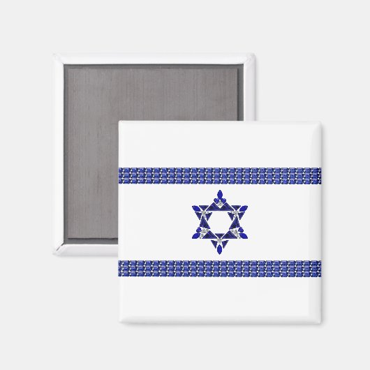 Aimant Drapeau d'Israël (Recto/Verso)