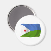 Aimant Drapeau Djibouti (Recto/Verso)